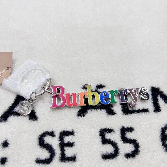 Burberry Rainbow Archive Logo Bag Charm / Key Chain - Picture 1 of 4